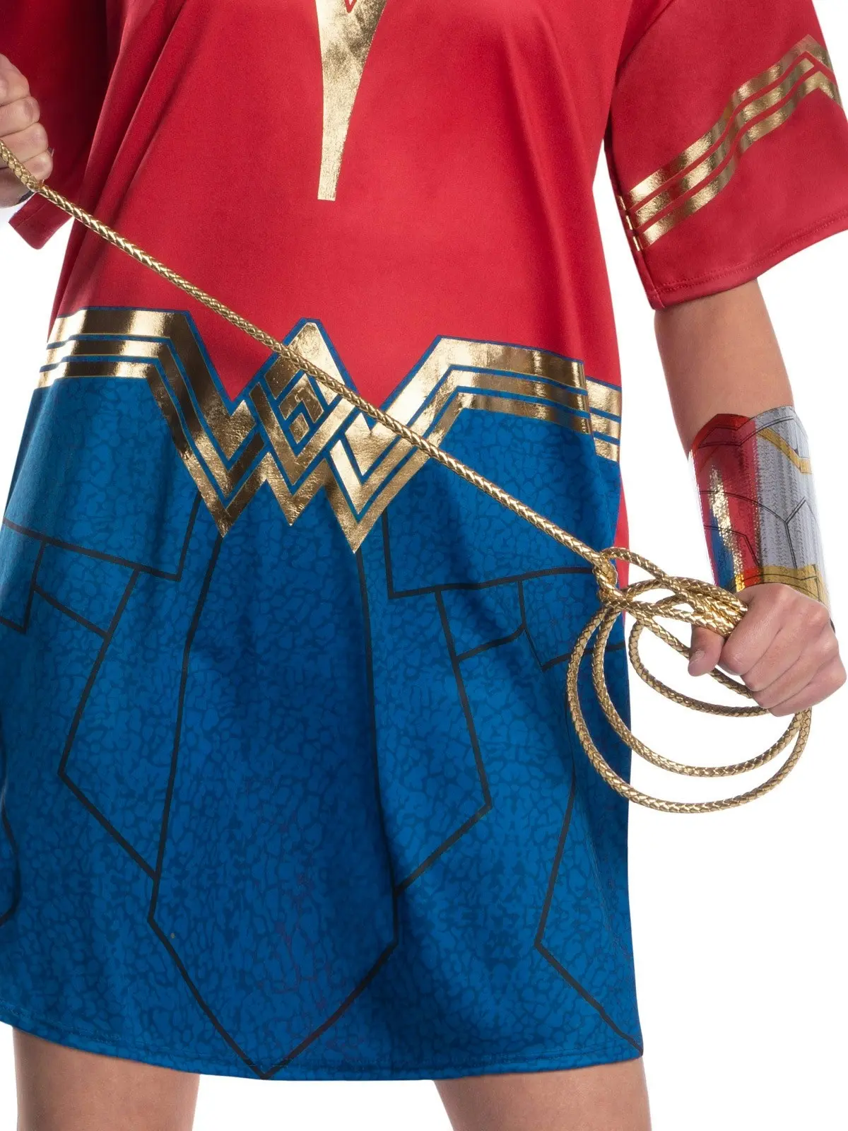 DC Comics Wonder Woman 1984 Oversized Tee Dress Up Halloween Costume Size Teen