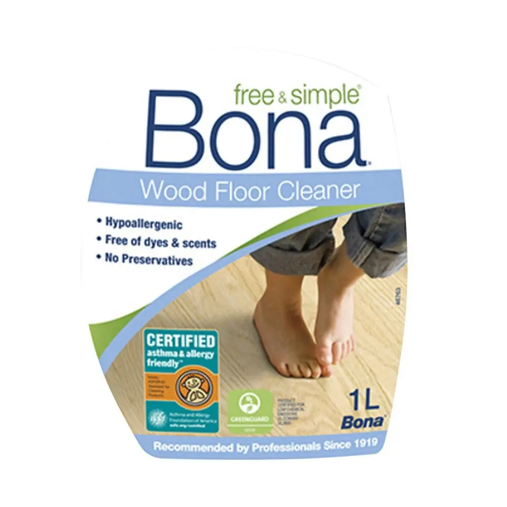 Bona 1L Hypoallergenic Wood/Timber Floor Cleaner Spray Maintenance/Cleaning