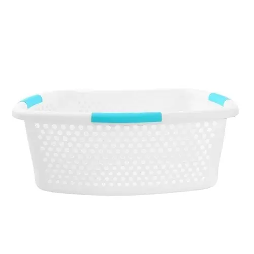 2x Boxsweden Hudson Family 54L/70cm Laundry Basket Clothes Wash Bin Hamper Asst