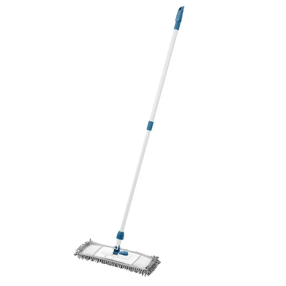 2x Boxsweden Clean Chenille 1.33m Sweeping Broom/Cleaner/Telescopic Handle