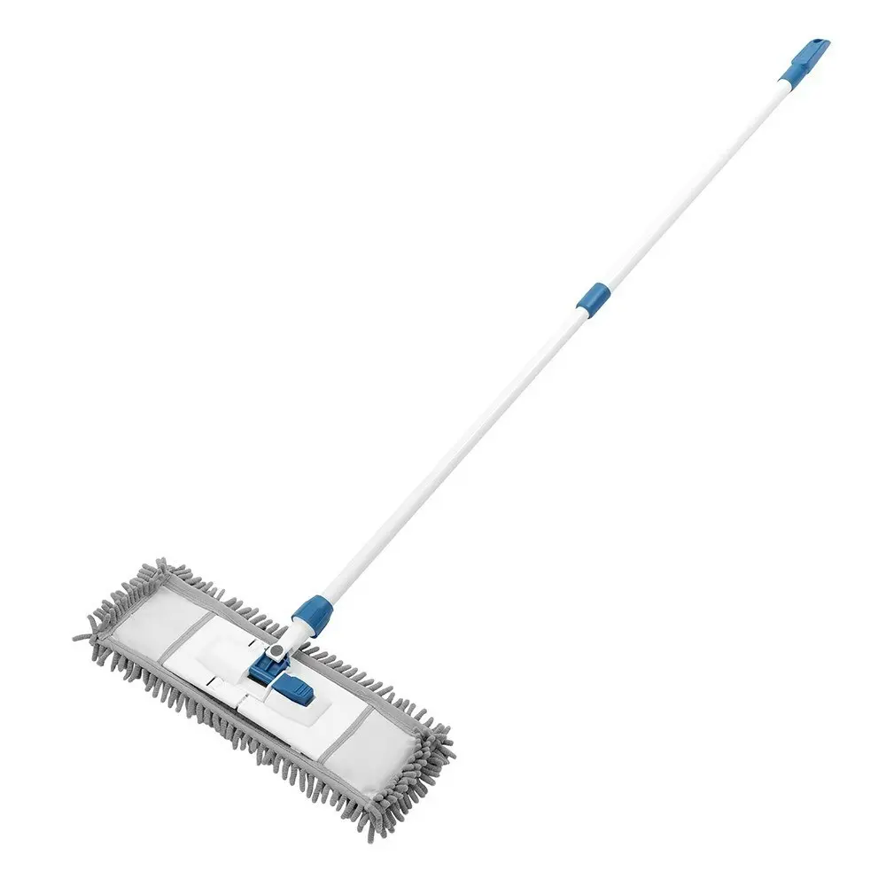 2x Boxsweden Clean Chenille 1.33m Sweeping Broom/Cleaner/Telescopic Handle