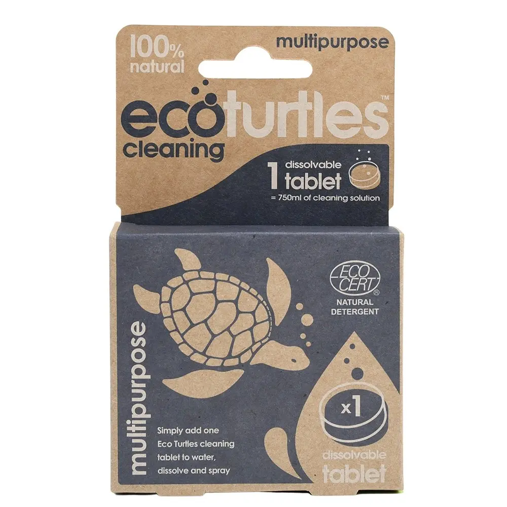 5PK Eco-Cleaning Turtles Multipurpose Single Refill Tablet Home Kitchen Cleaning