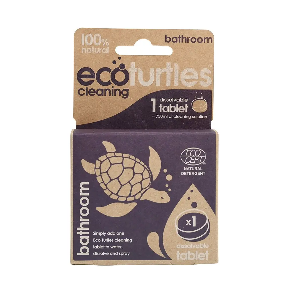 5PK Eco-Cleaning Turtles Bathroom Single Refill Dissolvable Tablet Home Cleaning