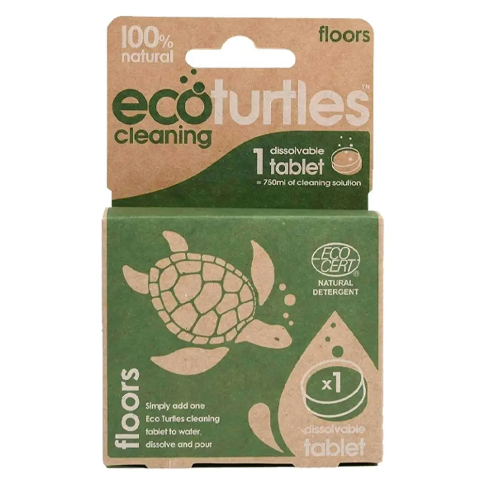 5x Eco-Cleaning Turtles Floors Cleaner Single Refill Dissolvable Tablet Cleaning