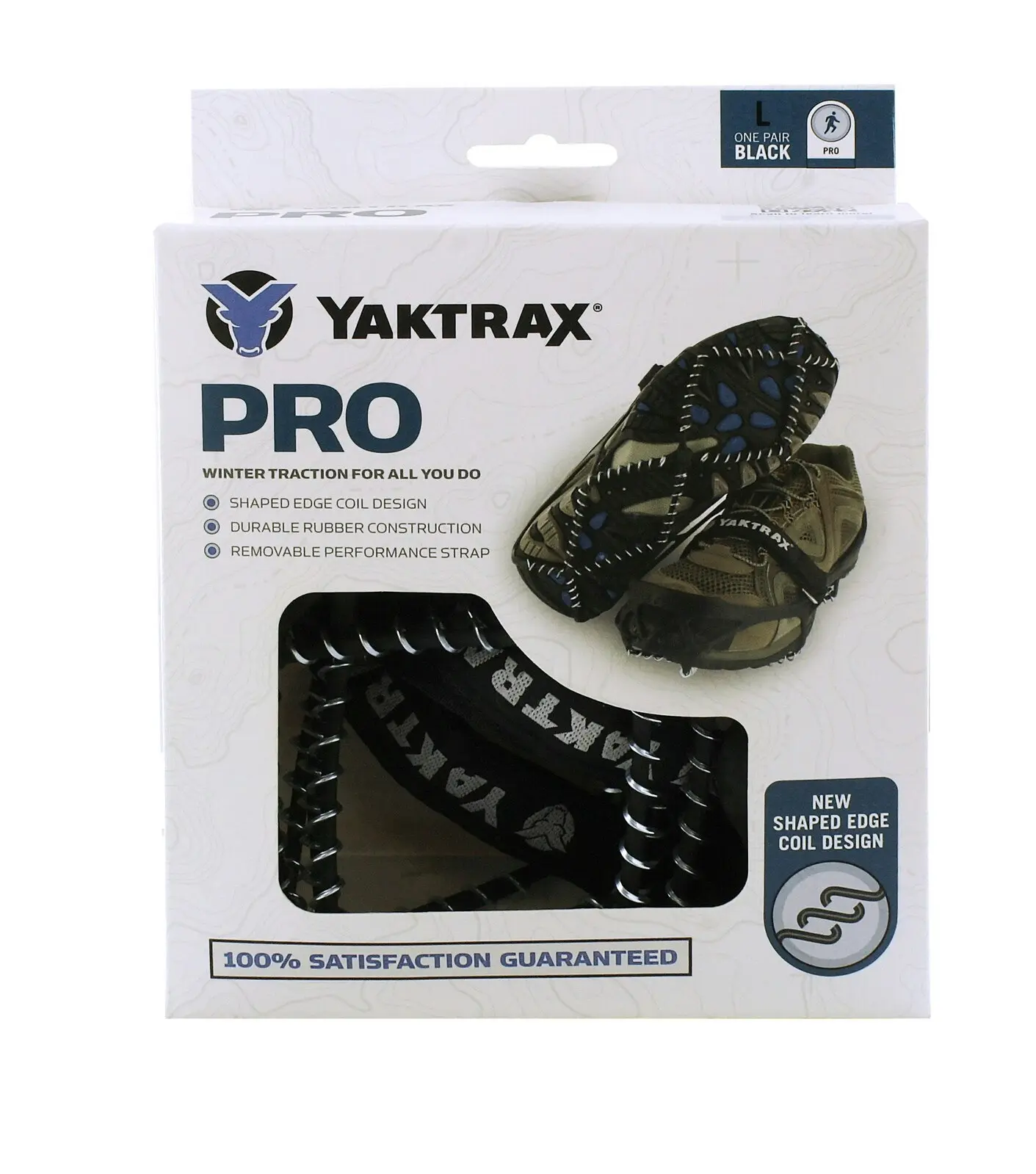 Yaktrax US W 13-15/M 11.5-13.5 Unisex Pro Traction Device Cleats Snow Grip Shoes