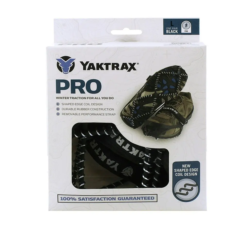 Yaktrax US W 6.5-10/M 5-8.5 Unisex Pro Traction Device Cleats Snow Shoes Grips