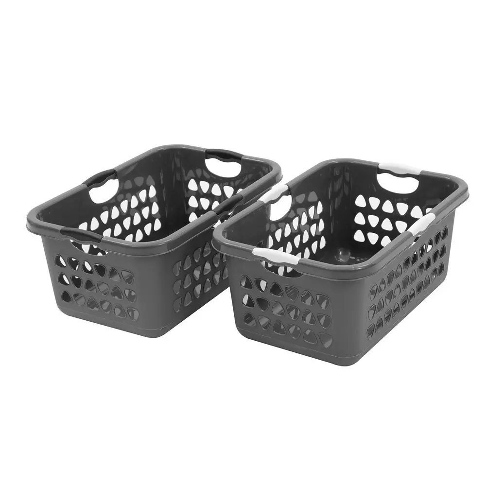 2x Boxsweden Eco Family 70L/66cm Laundry Basket Storage Clothes Hamper Assorted