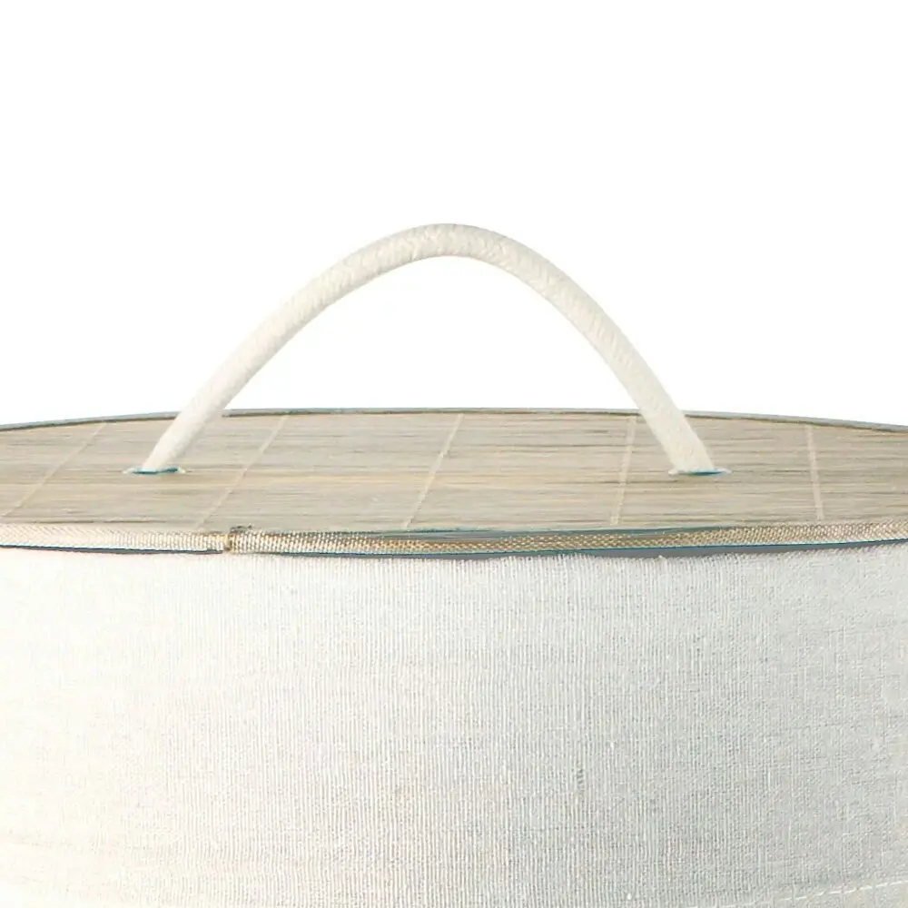 Maine & Crawford Kalib 50x35cm Bamboo Laundry Basket Storage w/ Lining Natural