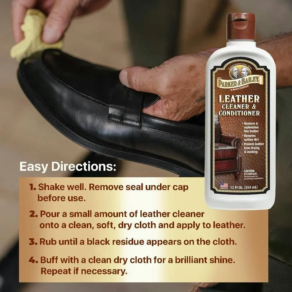 Parker & Bailey Multipurpose 354ml Leather Cleaner/Conditioner Protector Formula