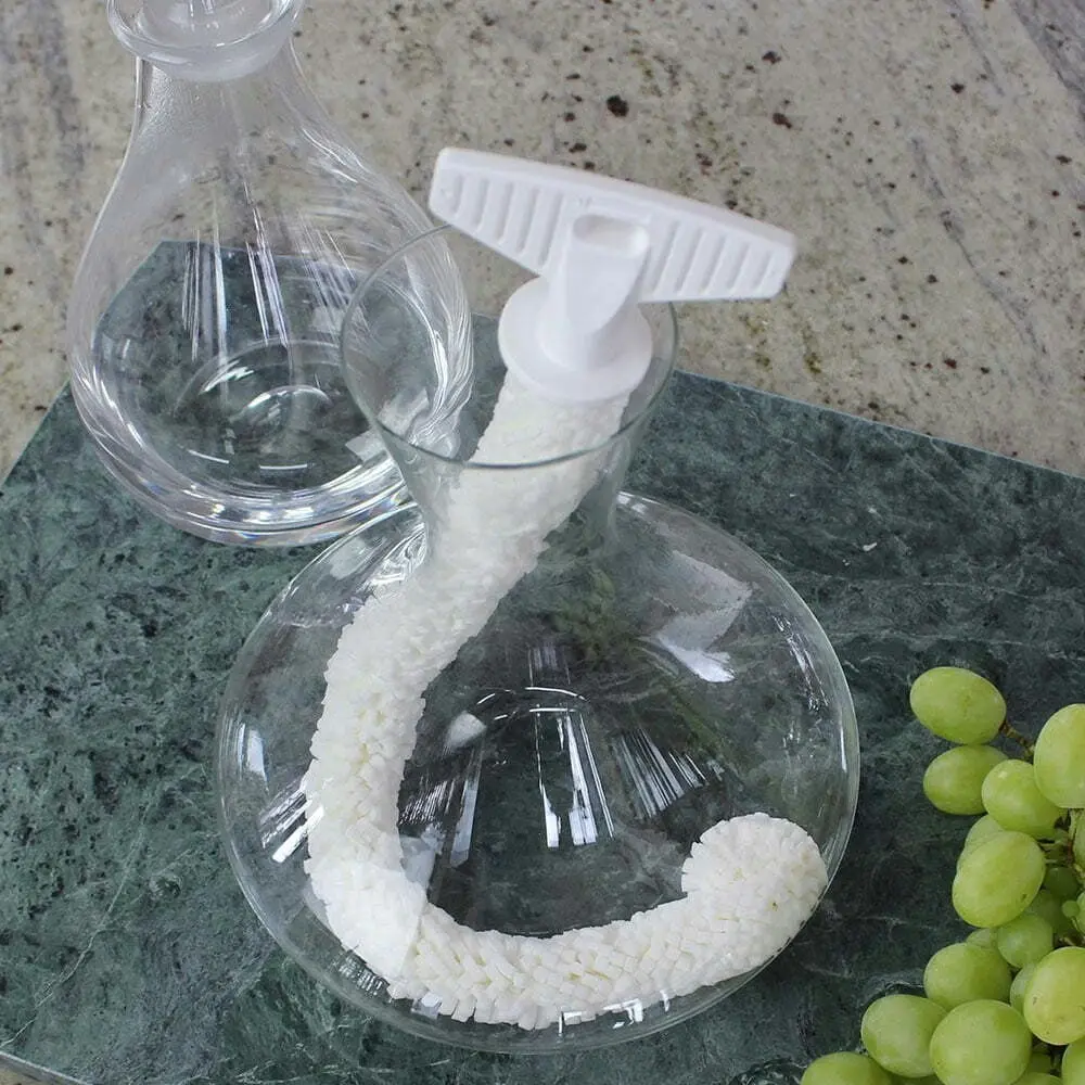 White Magic Non-Scratch 43cm Washing Cleaning Brush For Wine Decanter Glassware