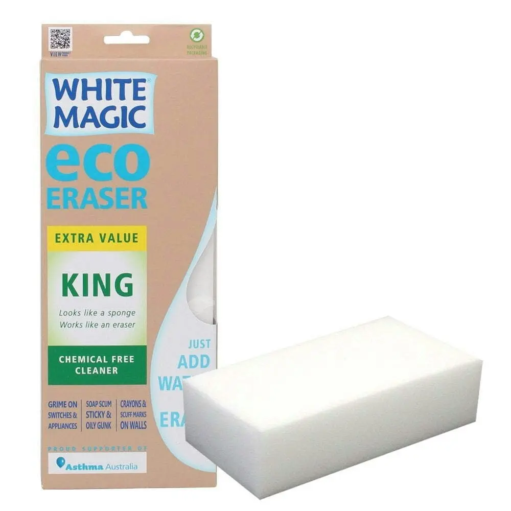 2x White Magic 28cm King Eraser Sponge Kitchen Cleaning Stain Remover Cleaner WH