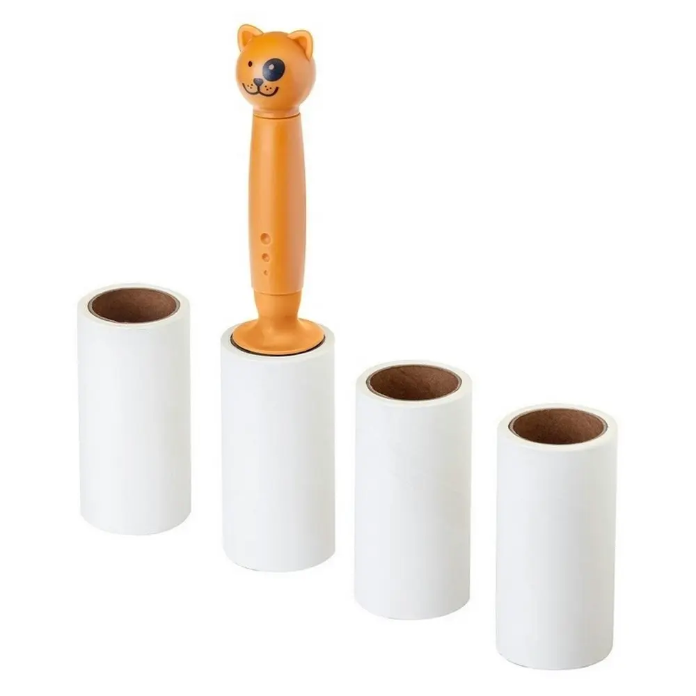 Vigar Pets Club Dog Pet Hair/Fur/Wool Remover Sticky Roller w/ 3-Refills Orange