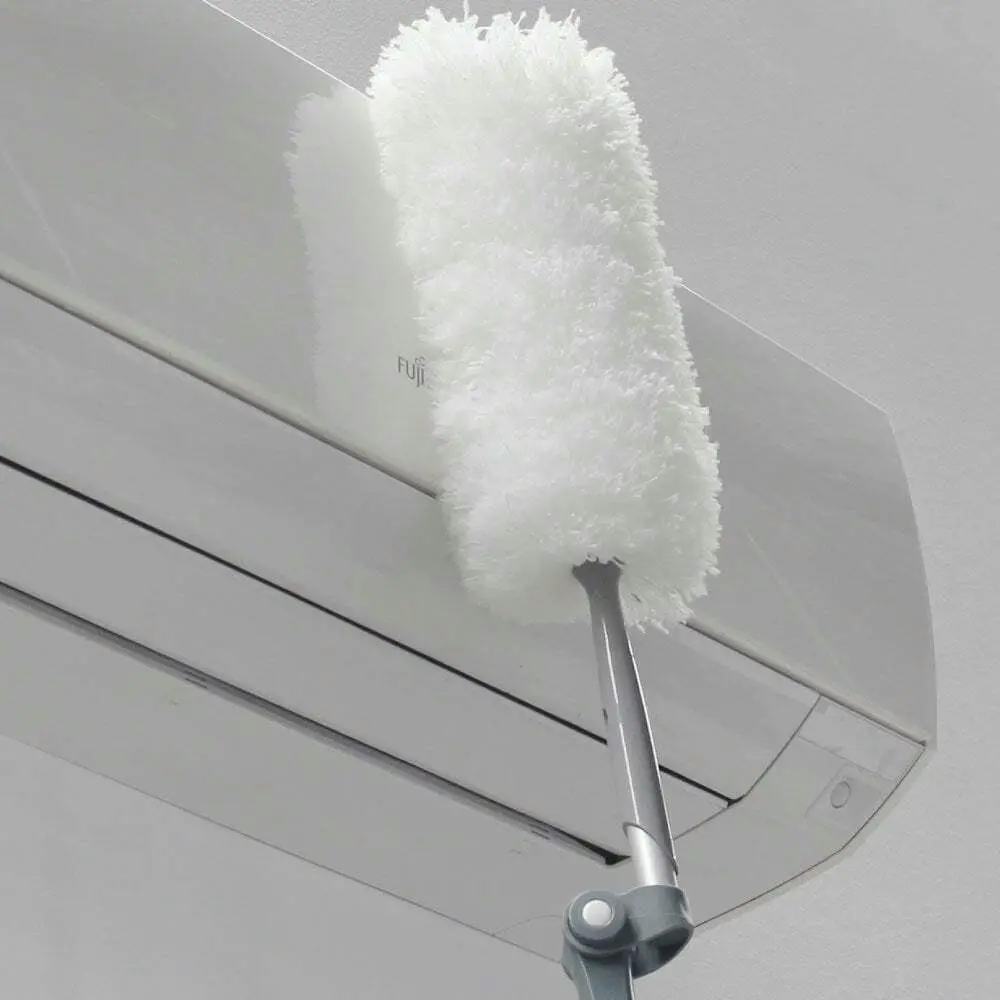 White Magic 170cm Adjustable Handy Duster Home Sweeping Cleaner White