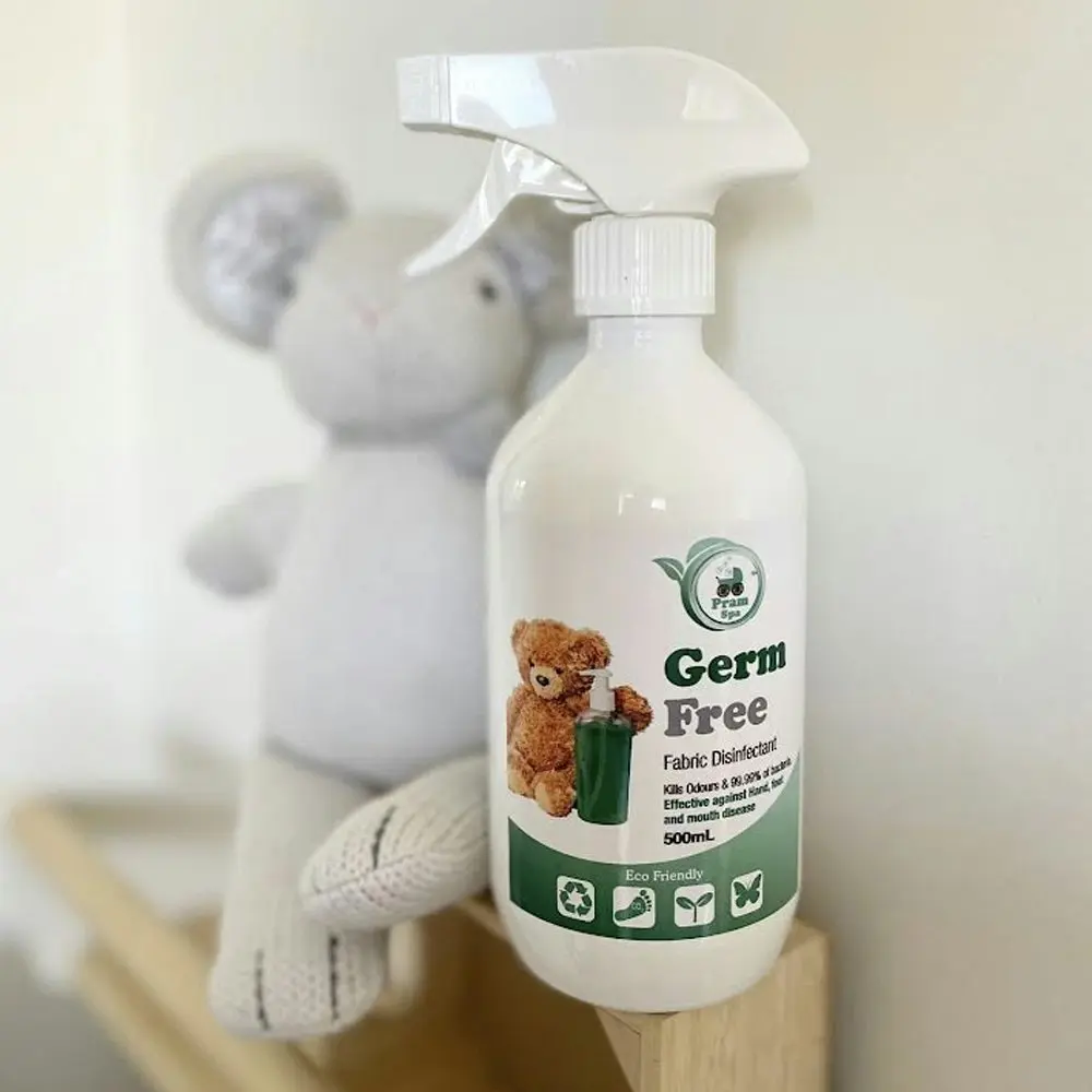 3pc Pram Spa 500ml Stain Free/Germ Free/Odour Remover Non Toxic Fabric Cleaner