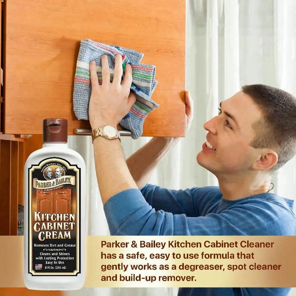 Parker & Bailey 236ml Multipurpose Kitchen Cabinet Cream Cleaner Dirt Remover