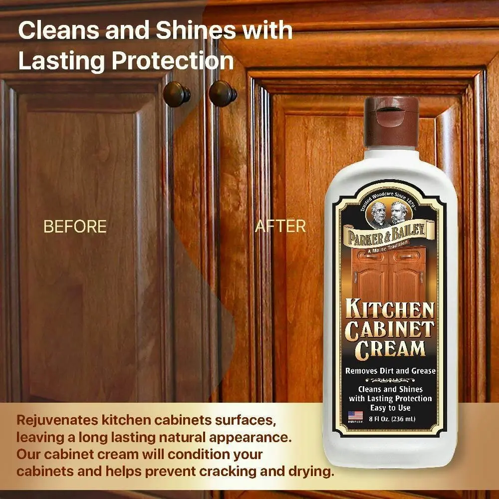 Parker & Bailey 236ml Multipurpose Kitchen Cabinet Cream Cleaner Dirt Remover