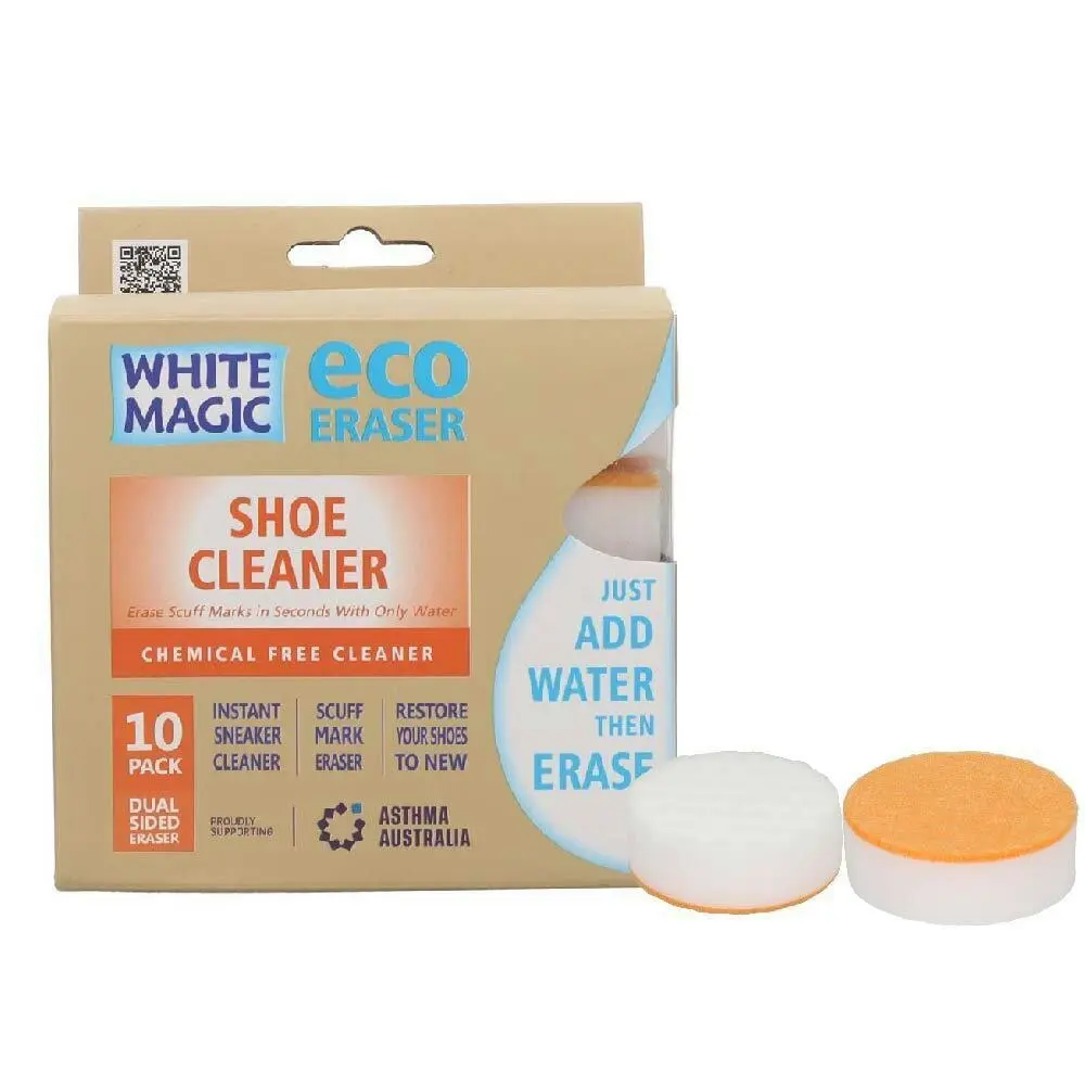 3x 10pc White Magic Eco Eraser Shoe Cleaner Dual Sided Sneaker Cleaning Sponge