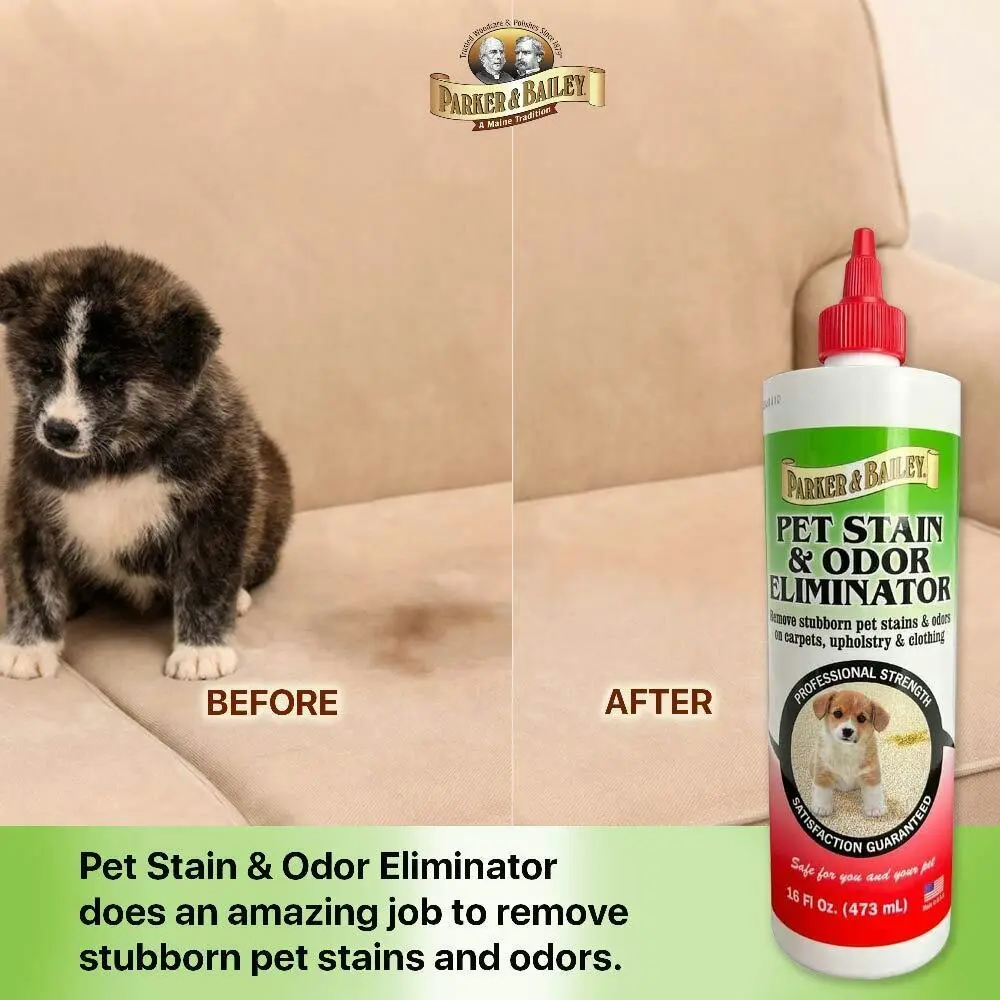 Parker & Bailey 473ml Pet Stain/Odour Eliminator For Upholstery/Clothing/Carpet