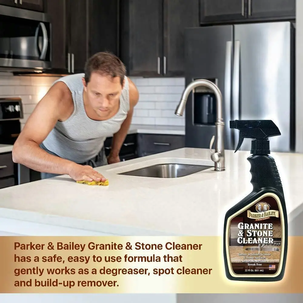 Parker & Bailey 710ml Granite & Stone Surface Cleaner Liquid Cleaning Spray