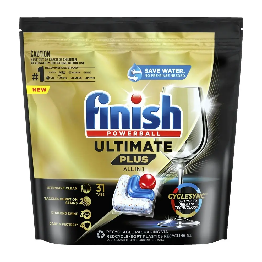 93pc Finish Powerball Ultimate Plus All In 1 Dishwashing Tablets Fresh Burst