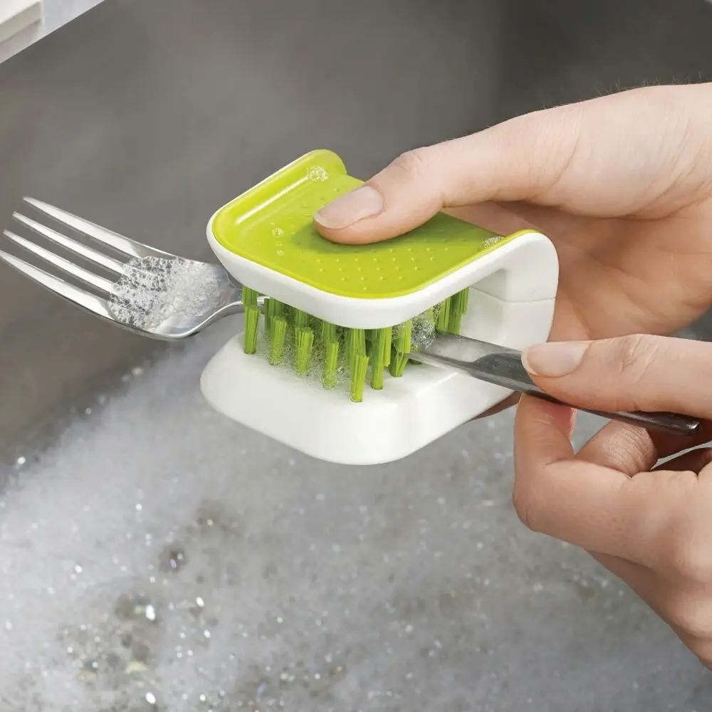 Joseph Joseph Blade Brush Knife/Cutlery Cleaner Kitchen Cleaning Scrub Green