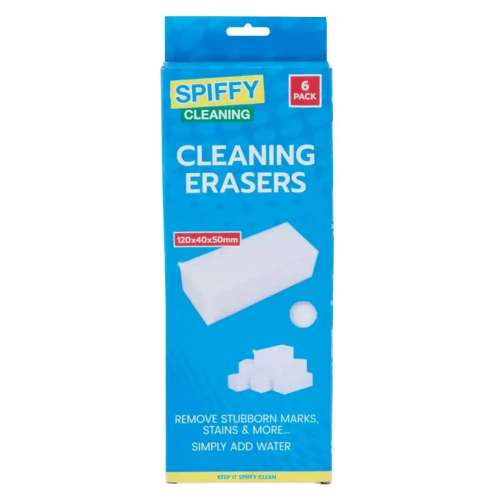 2x 6PK Spiffy Cleaning Eraser Set Multi-Functional Kitchen/Home/Bathroom Cleaner