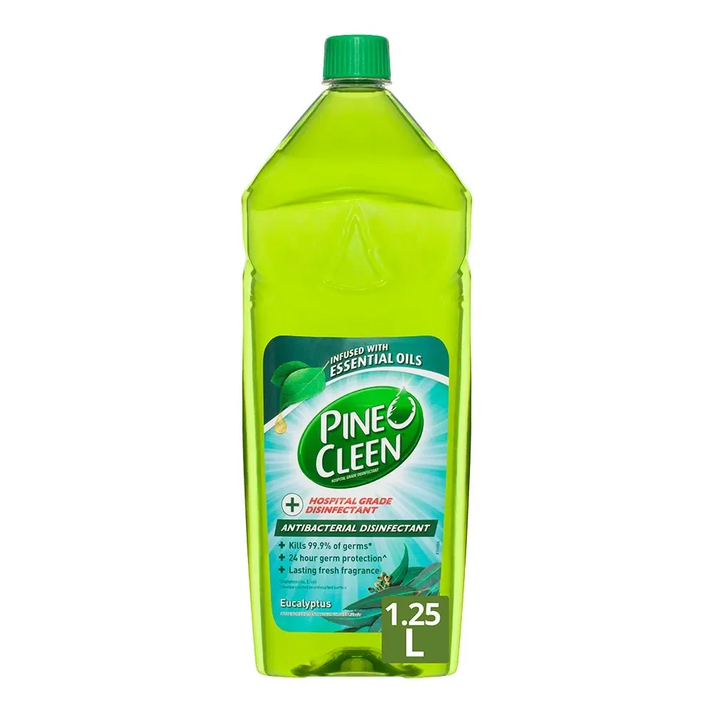 2x Pine O Cleen 1.25L Antibacterial Toilets/Floor Disinfectant Liquid Eucalyptus