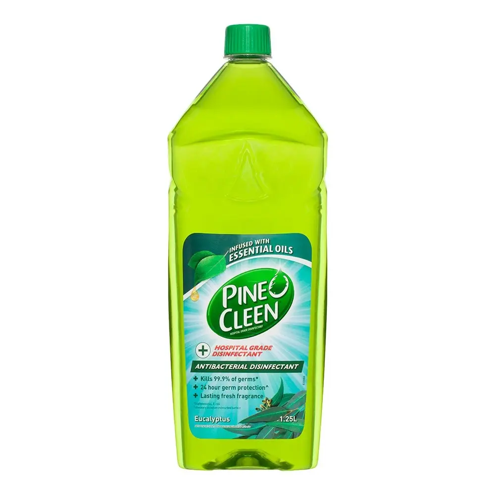 2x Pine O Cleen 1.25L Antibacterial Toilets/Floor Disinfectant Liquid Eucalyptus