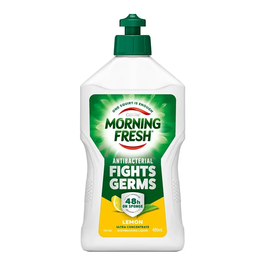 3x Morning Fresh 400ml Dishwashing Liquid Antibacterial Ultra Concentrate Lemon