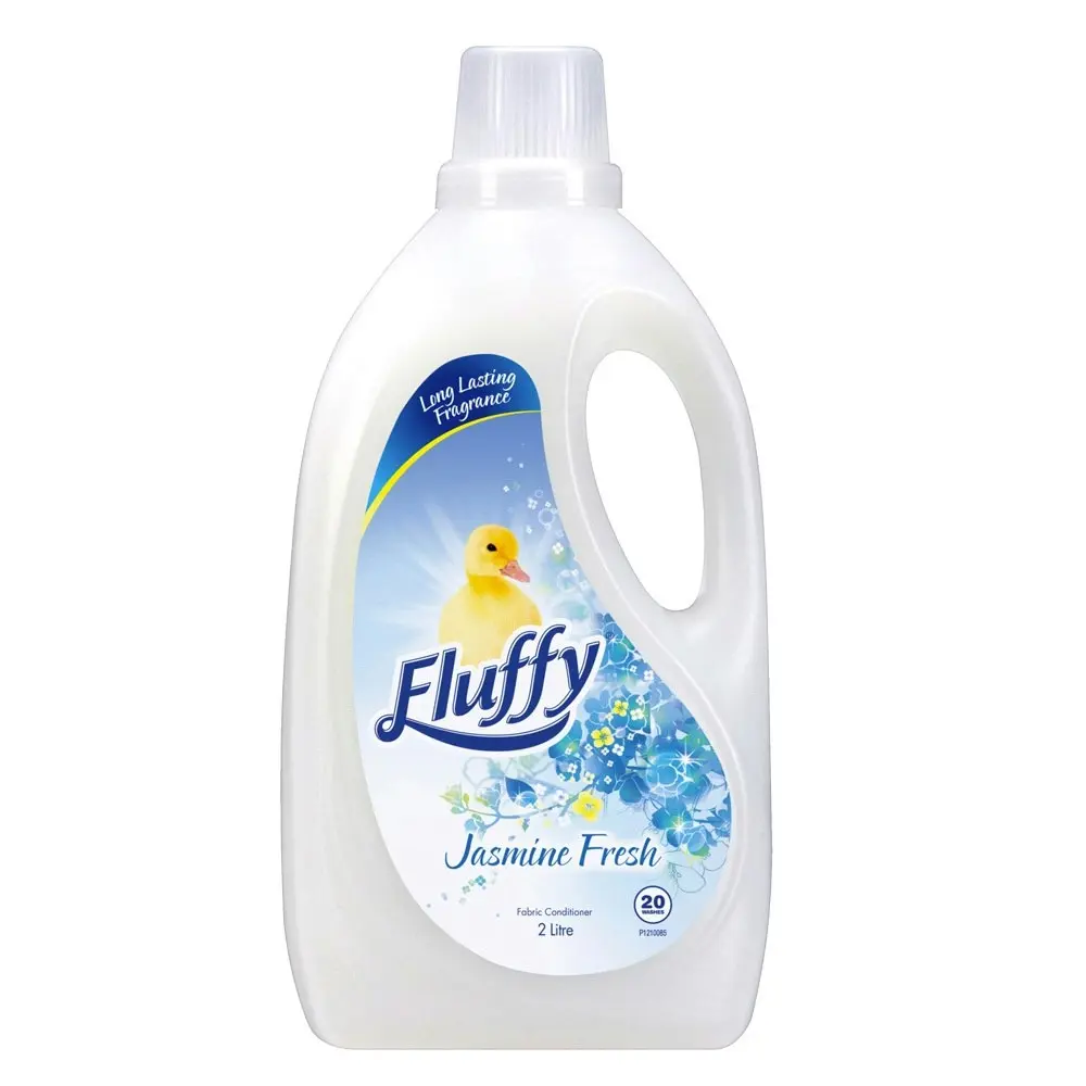 2x Fluffy 2L Laundry Fabric Softener Scent Washing Conditioner Jasmine Fresh