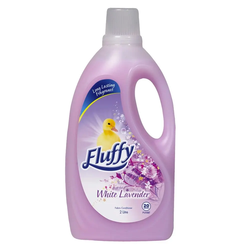 2x Fluffy 2L Home Laundry Fabric Softener Scent Washing Conditioner Lavender