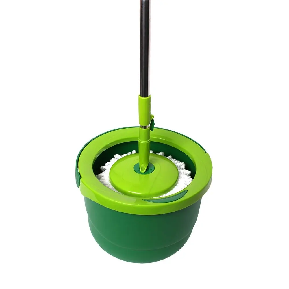 Sabco Smart Compact 130cm Spin Mop w/ Bucket Floor/Surface Cleaner Set Green