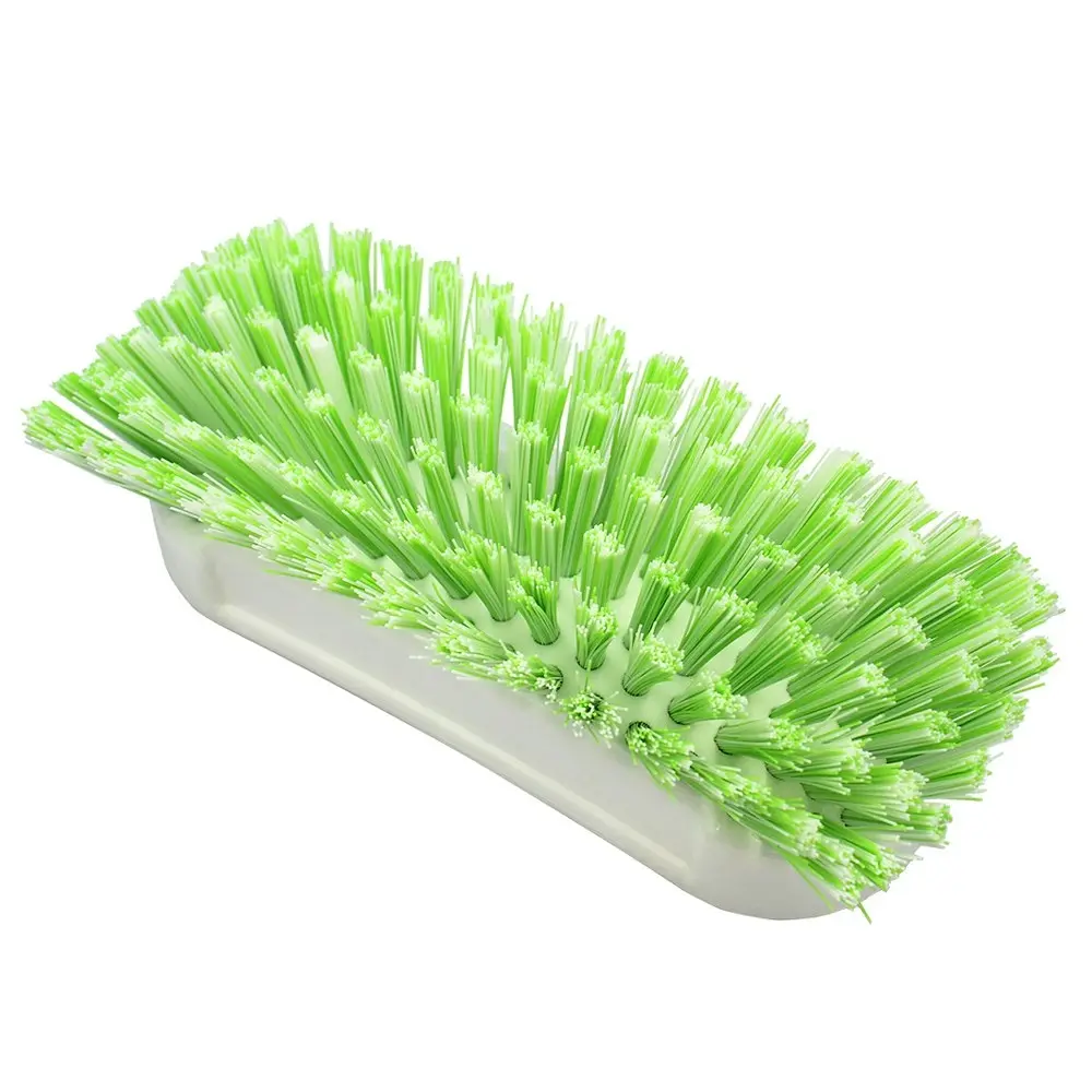 3x Sabco Dairy 21cm Scrub Dish Cleaning/Washing Brush w/Nylon Bristles WHT/GRN