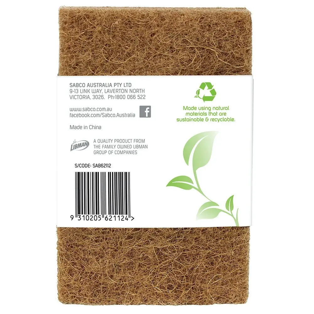 12pc Sabco Naturals Antimicrobial Scourer Non Scratch Grime Scrubber/Cleaner