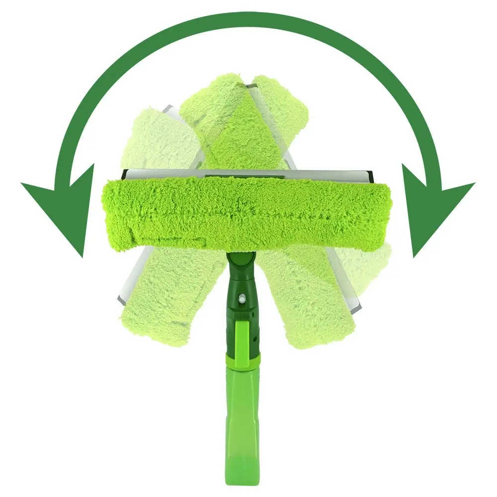 Sabco 3-in-1 Multi Angle Washer Squeegee Cleaner For Window Glass/Mirrors Green