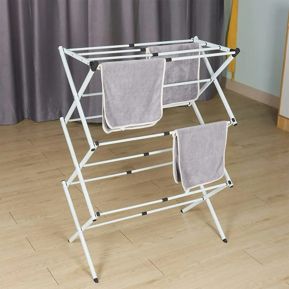 Butlers Suite 3 Tier Expandable Standing Drying Clothe Rack Airer 15x50x56cm