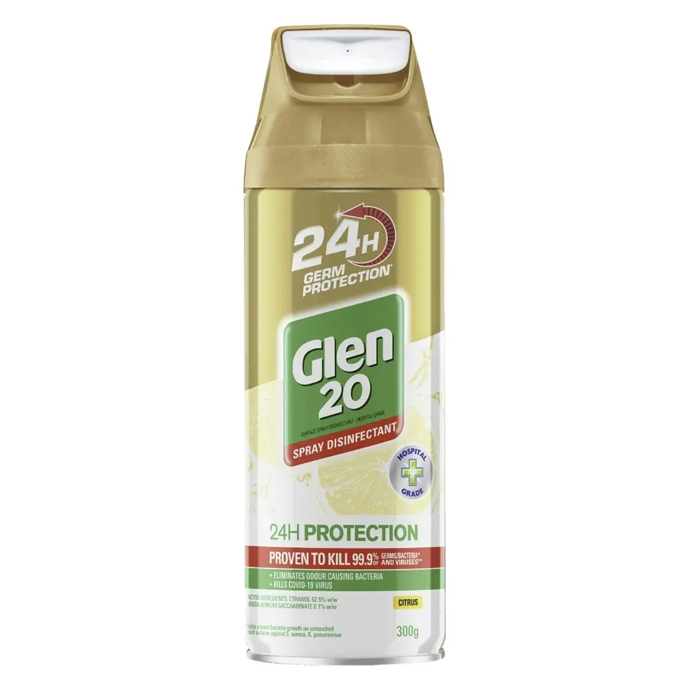 3PK Glen 20 Citrus 24hr Germ Protection Household Disinfectant Sanitizer Spray