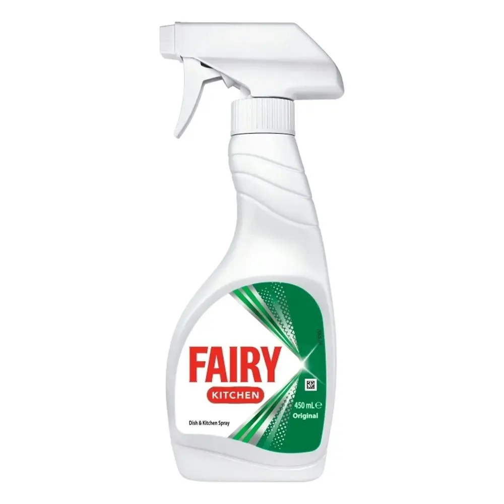 4x Fairy Kitchen Dish & Kitchen Surface Cleaner/Cleaning Spray Original 450ml