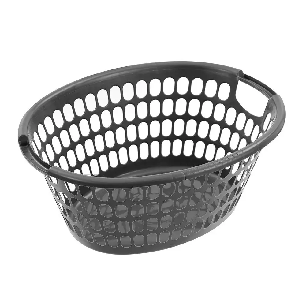 3 x Boxsweden Eco Essentials Oval 58cm Laundry Basket Storage Organiser Assorted