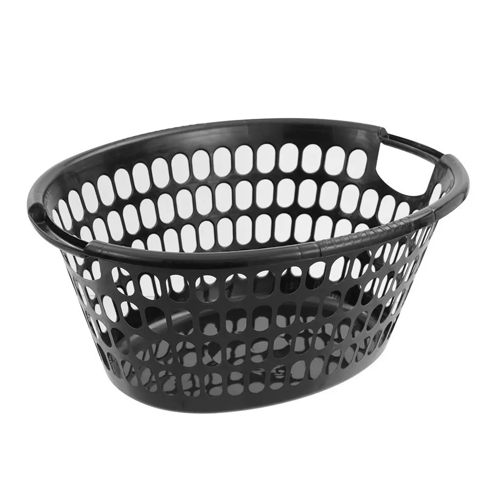 3 x Boxsweden Eco Essentials Oval 58cm Laundry Basket Storage Organiser Assorted