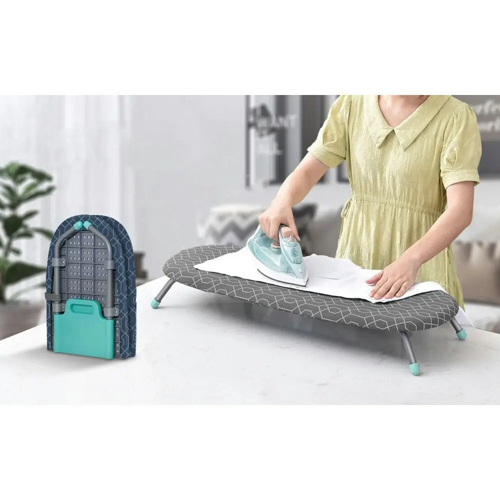 Vistara Foldable Lightweight & Portable Benchtop Clothes Ironing Board Blue