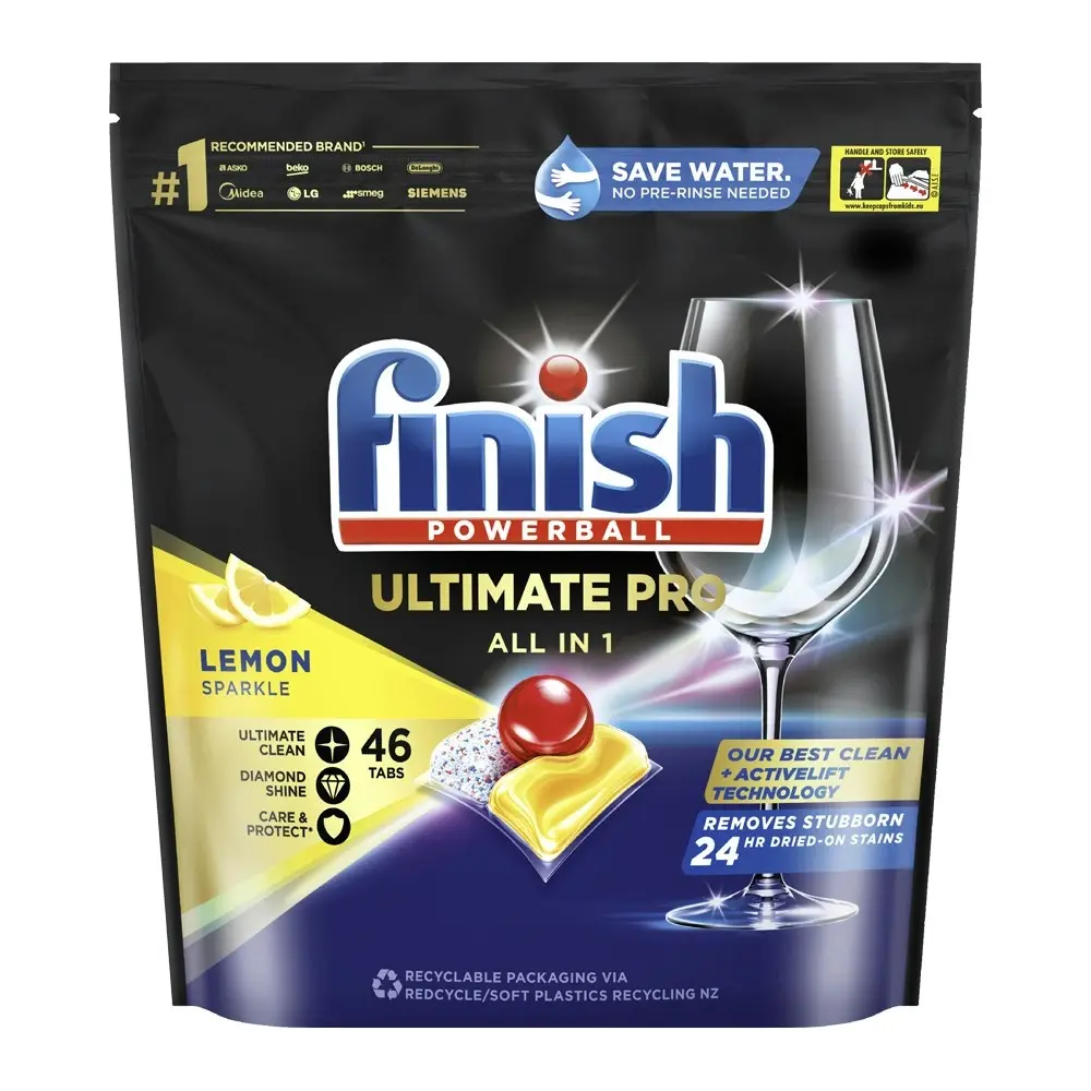 184pc Finish Powerball Ultimate Pro All In 1 Dishwasher Dish Cleaning Tablets