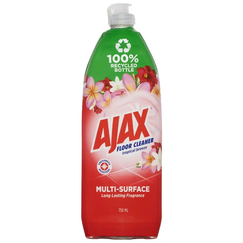 8x Ajax House Multi Surface Floor Cleaner Tropical Breeze Divine Blends 750ml