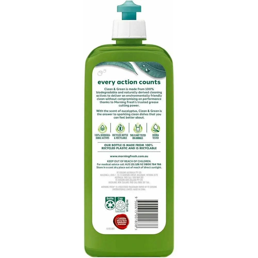 4x Morning Fresh Ultra Concentrate Dishwashing Cleaning Liquid Eucalyptus 650ml