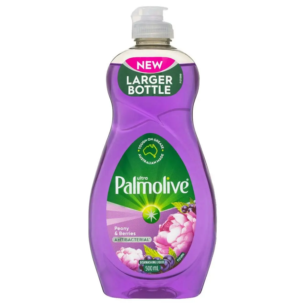 8x Palmolive Ultra Dishwashing Liquid Antibacterial Peony & Berries 500ml