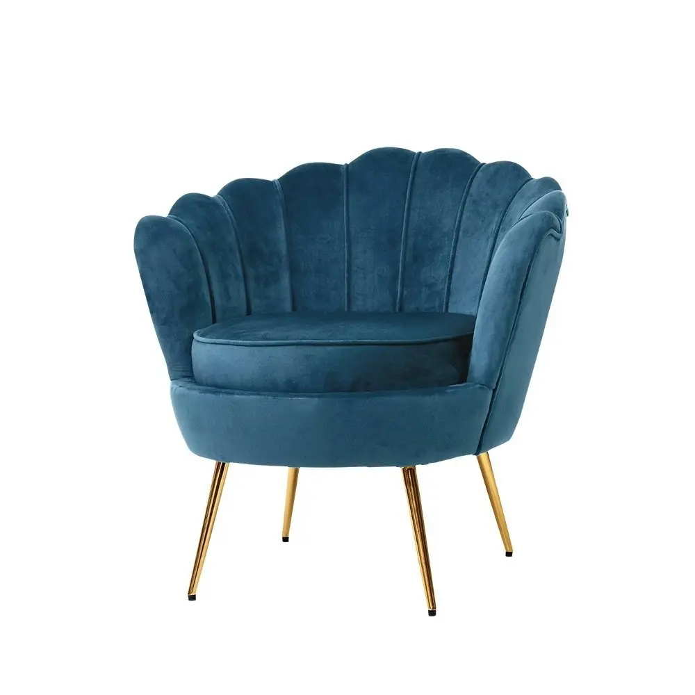 Artiss Armchair Velvet  Blue Callista