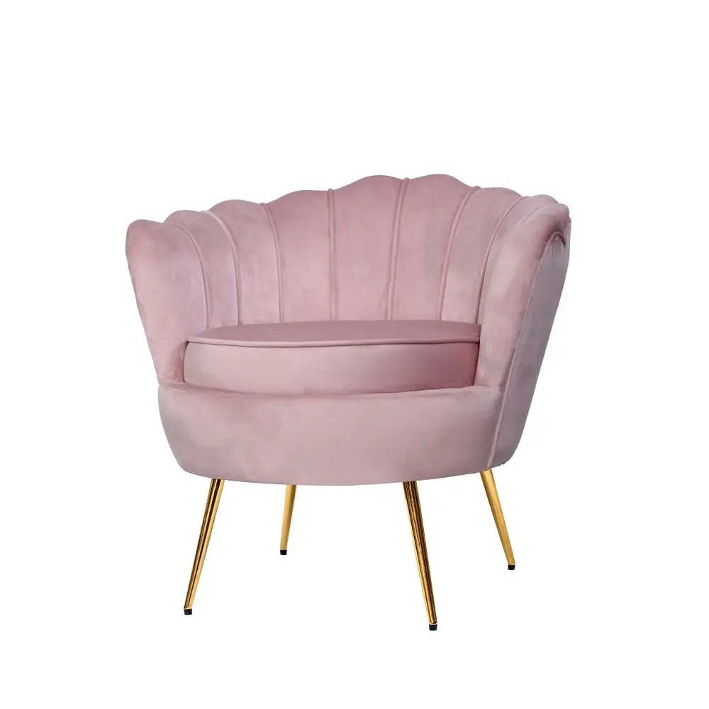 Artiss Armchair Velvet  Pink Callista