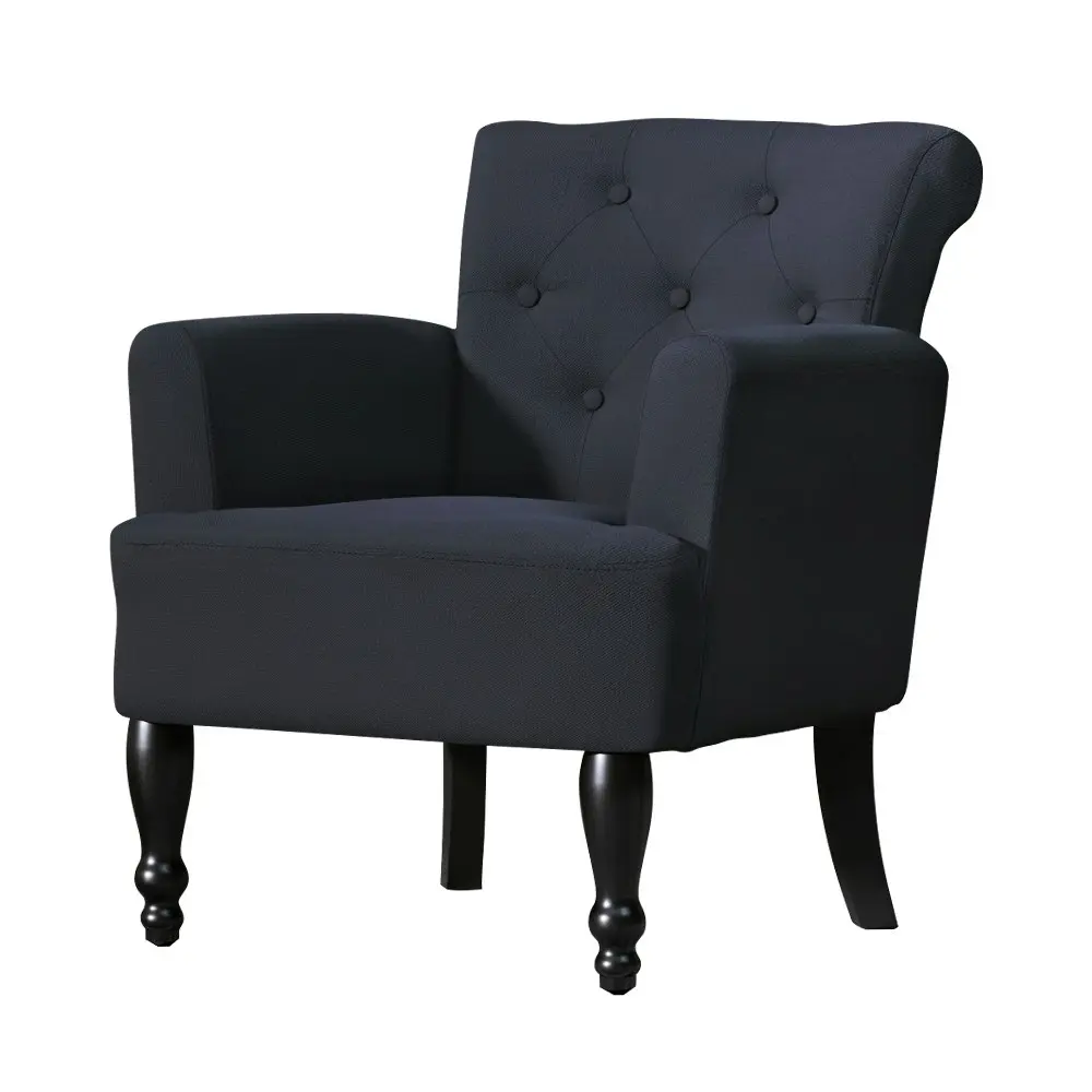 Artiss Armchair Wingback Charcoal Lothair