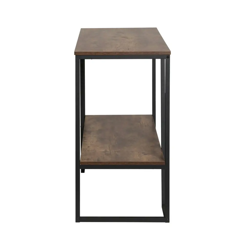 Artiss Console  Table 106CM 2-tier Walnut Cora