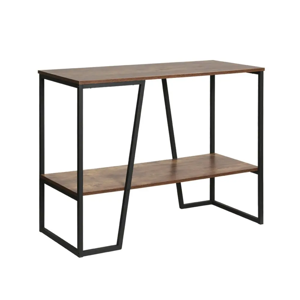 Artiss Console  Table 106CM 2-tier Walnut Cora